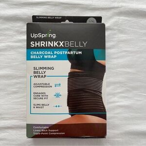 Upspring Shrinkxbelly Charcoal Postpartum Belly Wrap